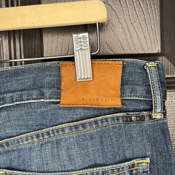 Lucky Brand Jean's Men's 361 Vintage Straight Size 38x30 Dark Acid Wash - Picture 4 of 15